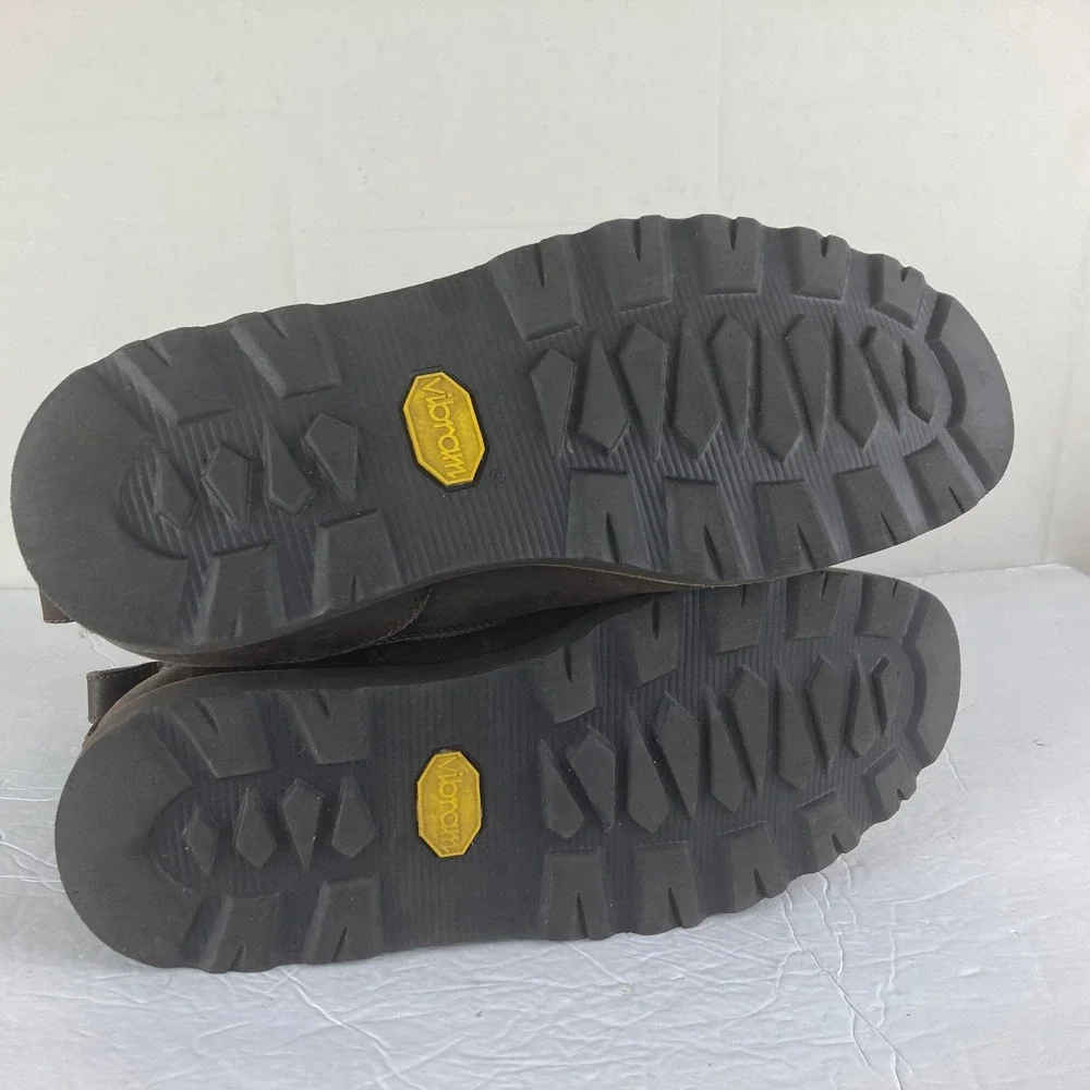UGG Hannen Waterproof Boots Mens 12 Brown Leather‎ Suede Vibram Sole Shearling